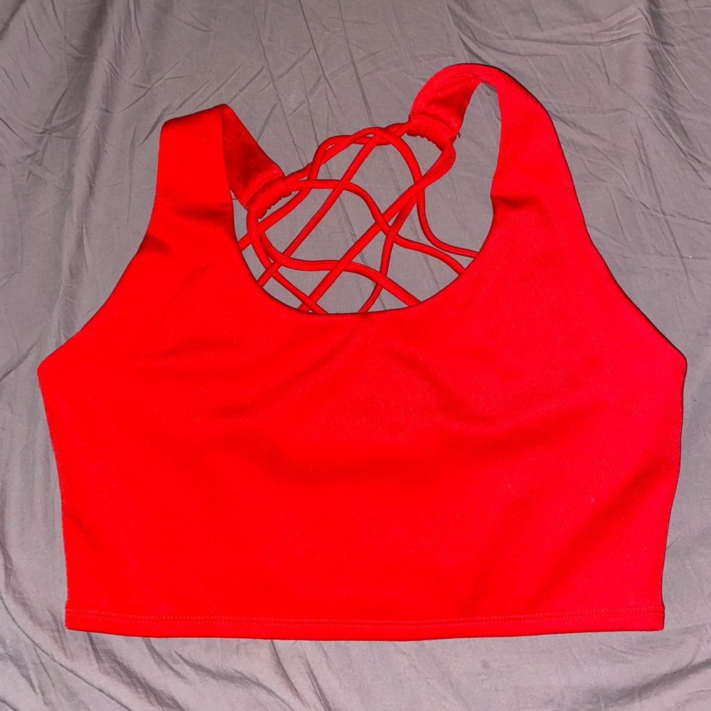 Red Forever 21 crop top